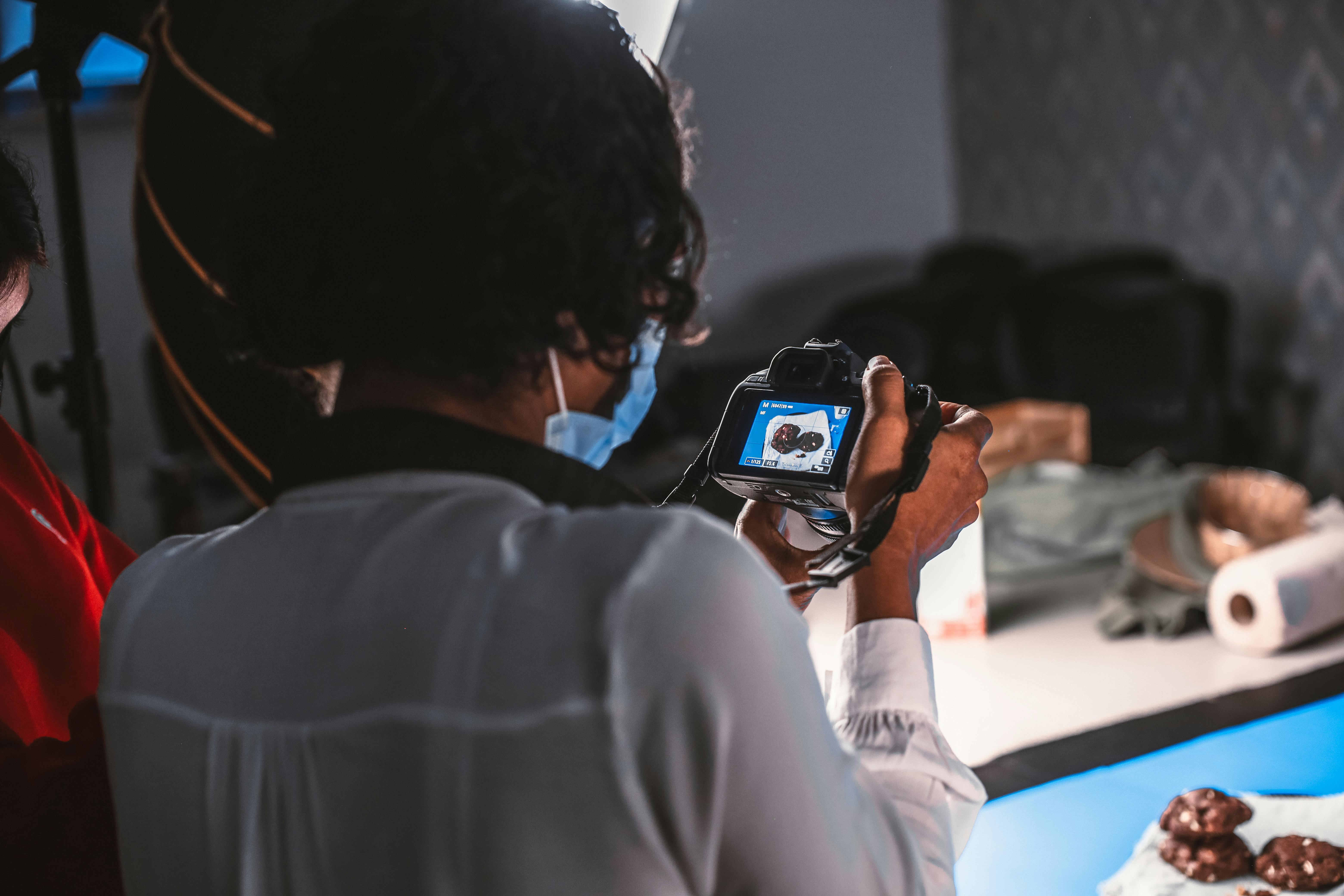 模特兒拍攝現場